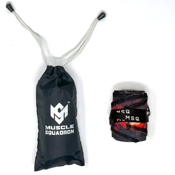 Crimson Wave wrist wraps for calisthenics - Dips and pushing strength